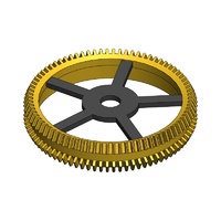 Roue conique double